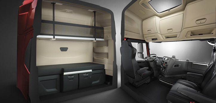 Komfortable Fahrerkabine des IVECO S-WAY